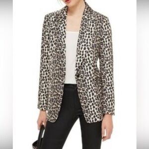 Topshop Leopard Print Blazer size US 4